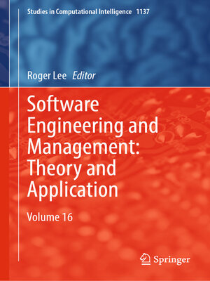 cover image of Software Engineering and Management: Theory and Application, Volume 16